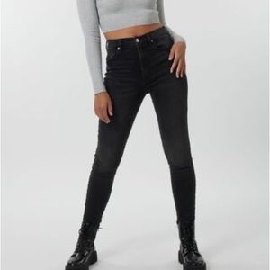 Garage black skinny jeans